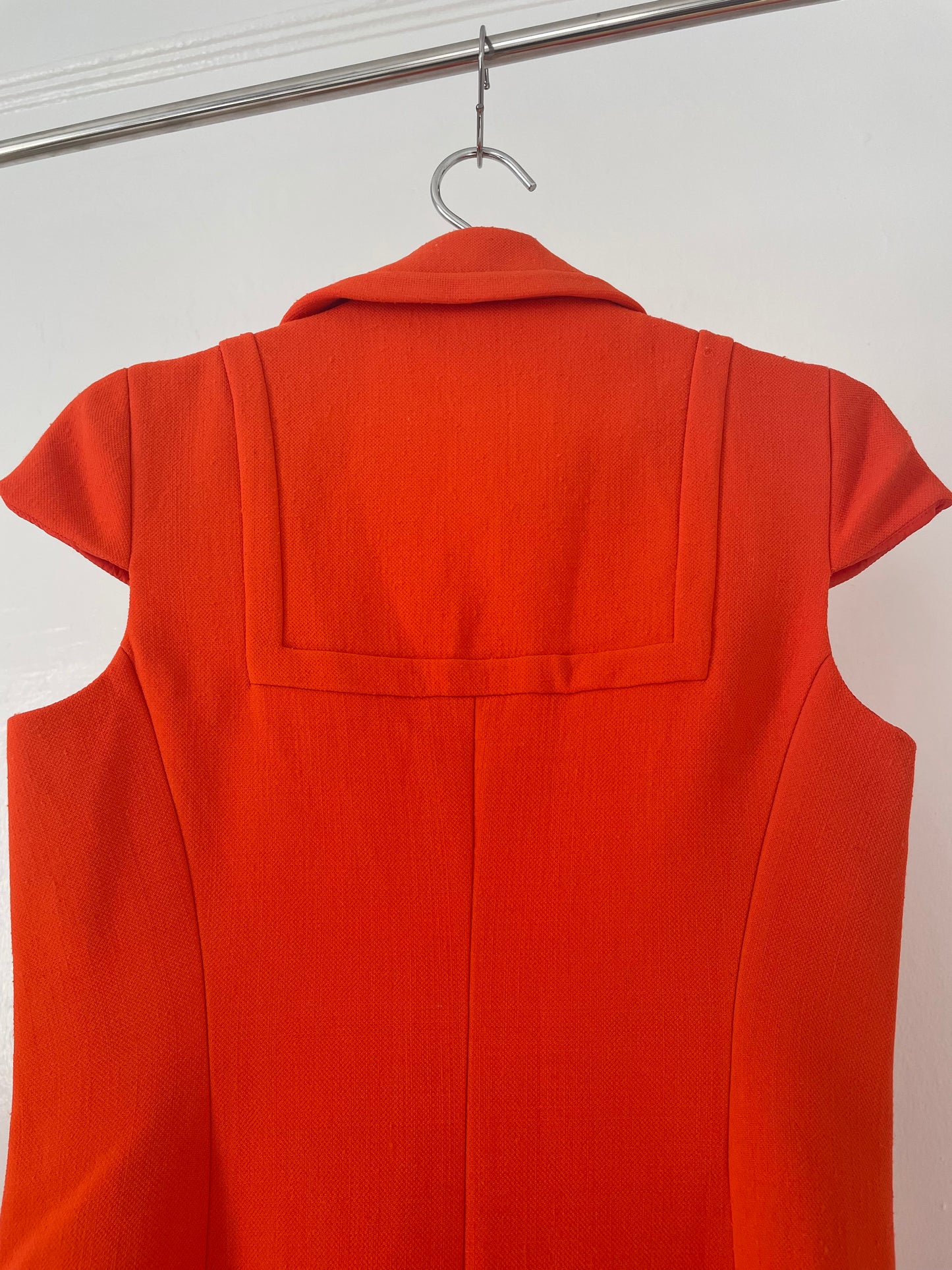 Prada fall/winter 2001 orange wool dress