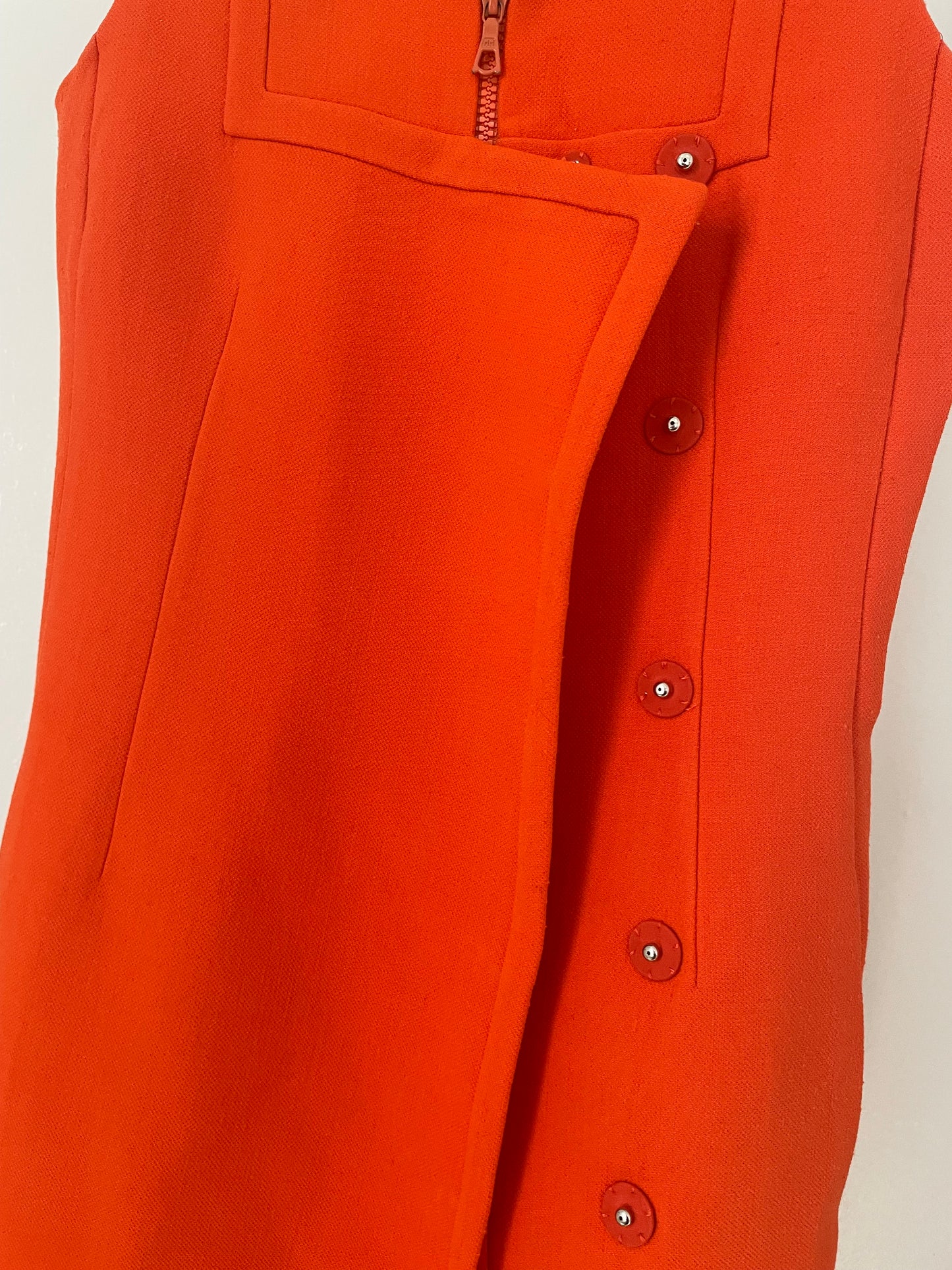 Prada fall/winter 2001 orange wool dress