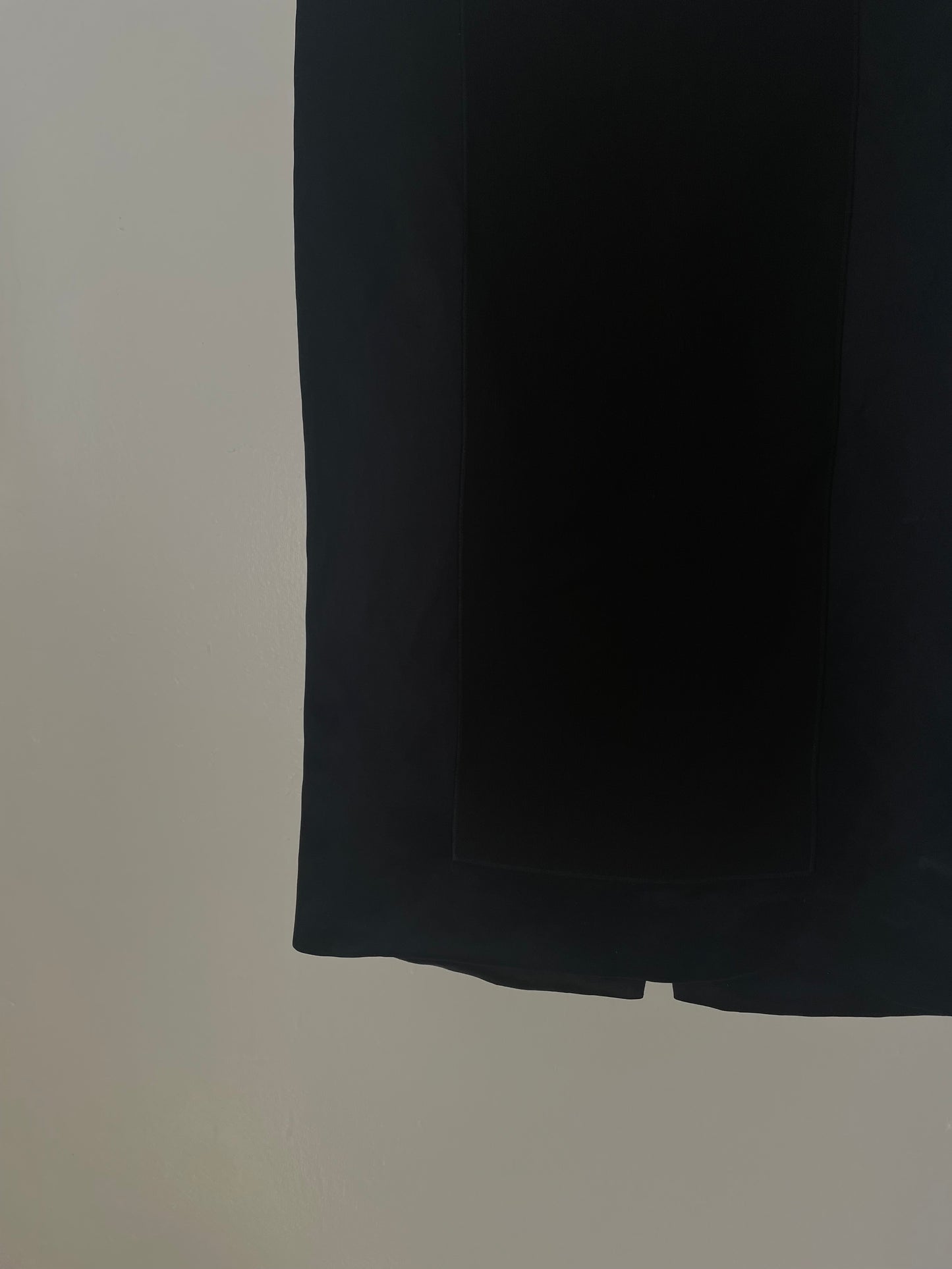 Prada spring/summer 1998 black silk pencil skirt