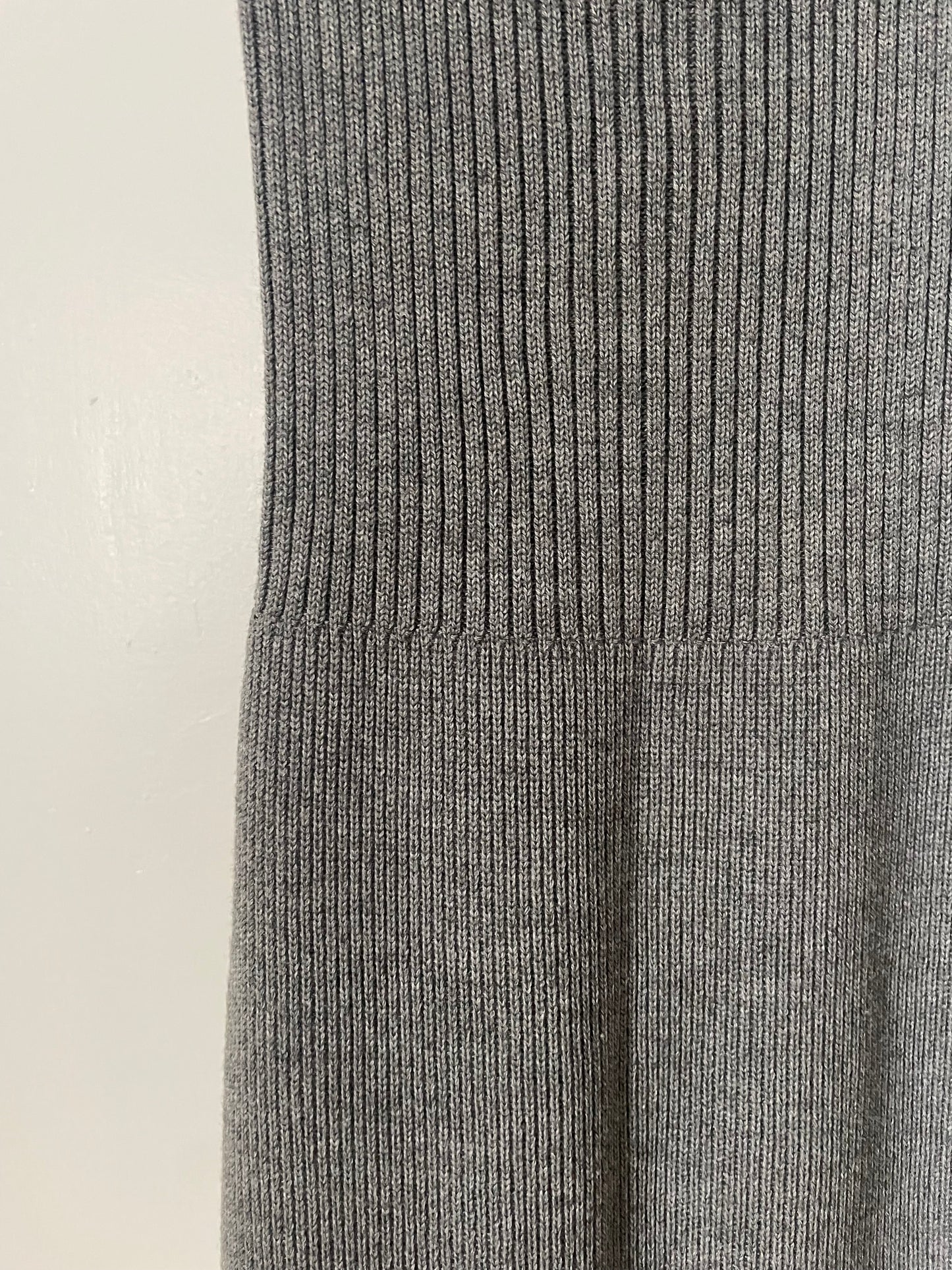Vintage womens Dries Van Noten grey sleeveless knit dress