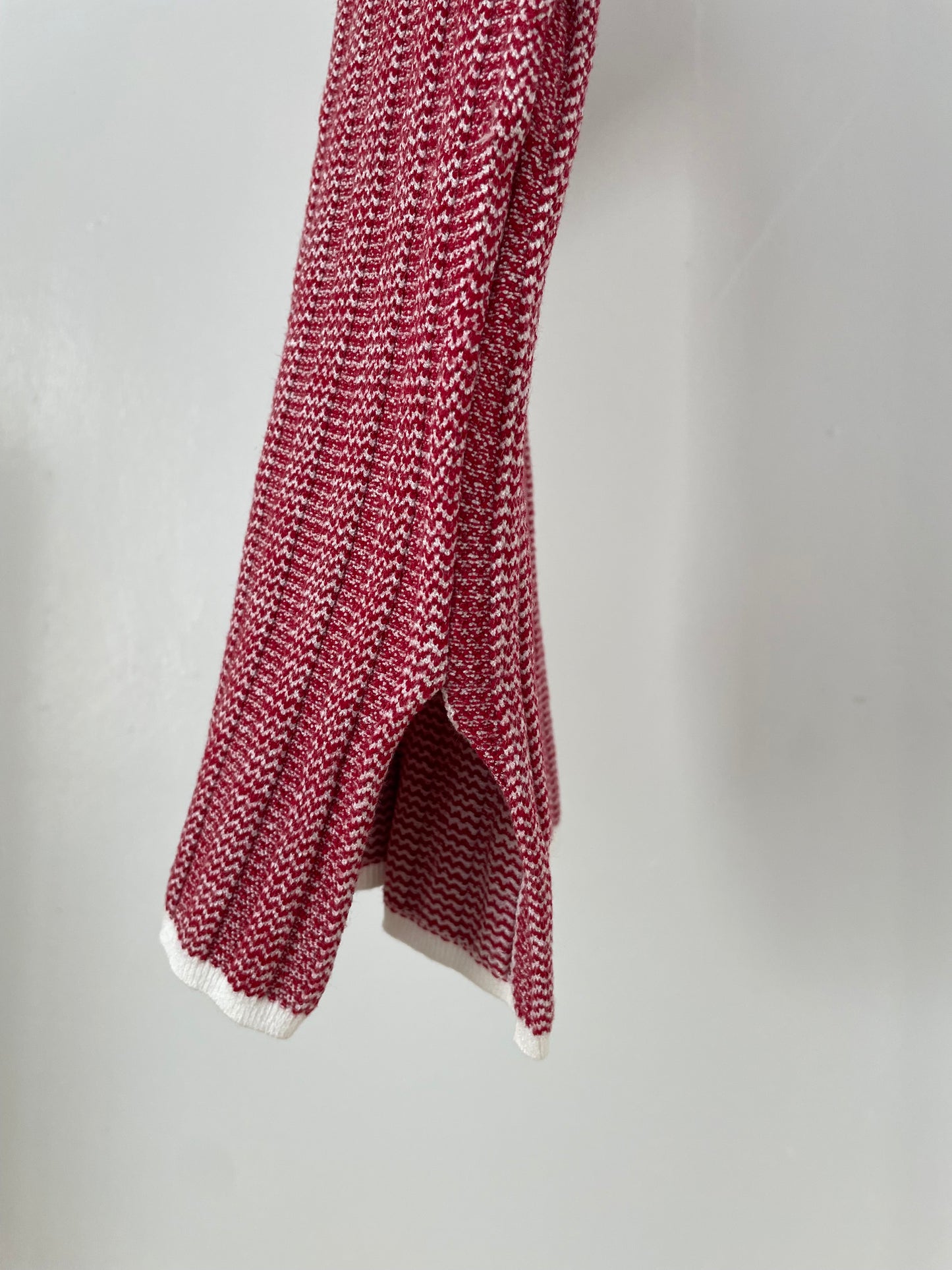 Y’s Pink Label red and white short sleeve knit
