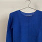 Issey Miyake blue long sleeve pleated top