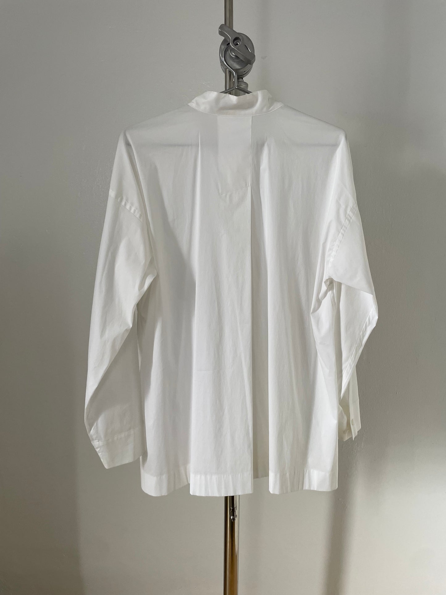Issey Miyake white mandarin collar shirt