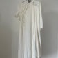 Y-3 white pleated t-shirt dress with bungee cords