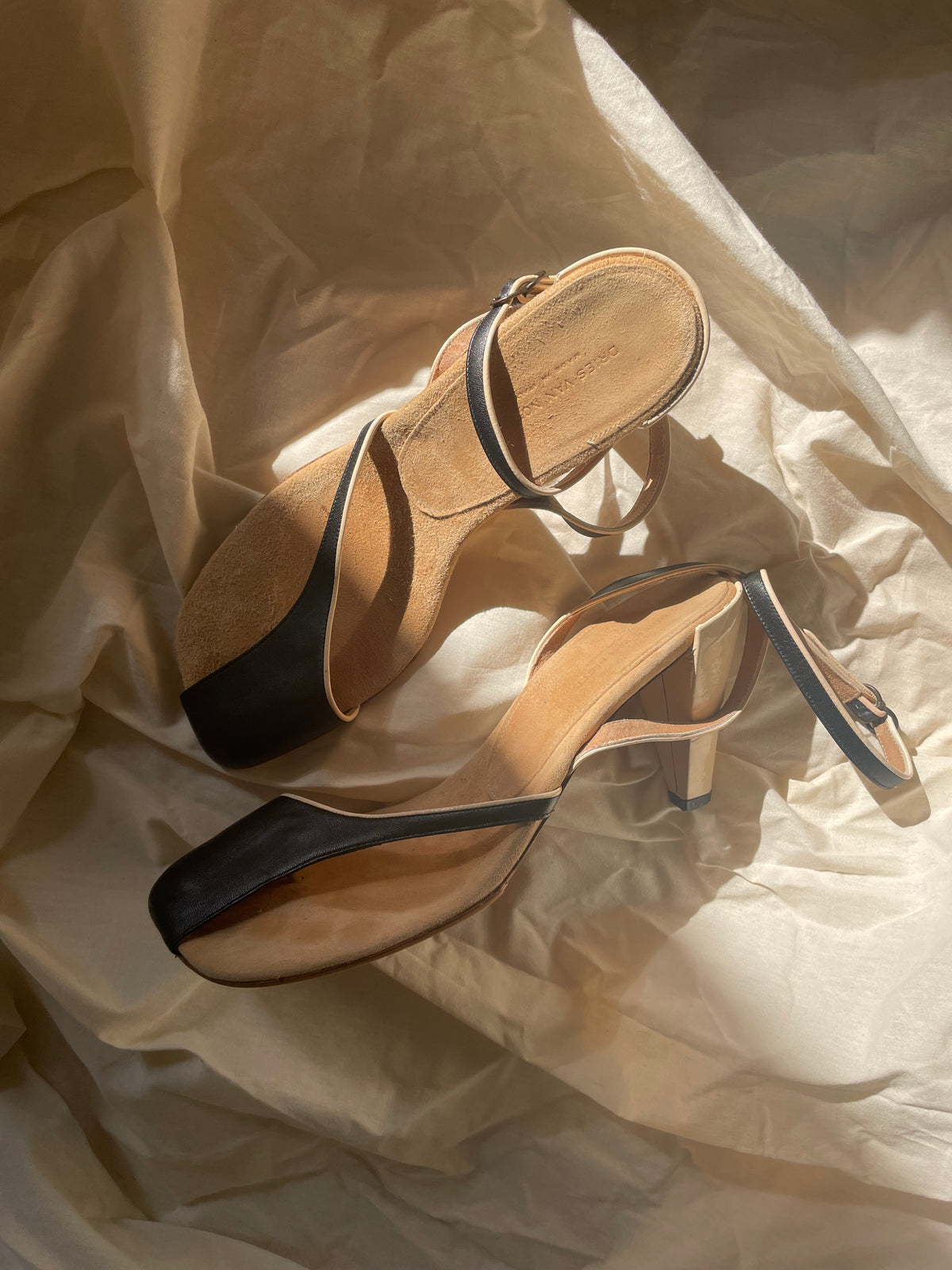 Dries Van Noten spring/summer 2001 asymmetrical cut out heels