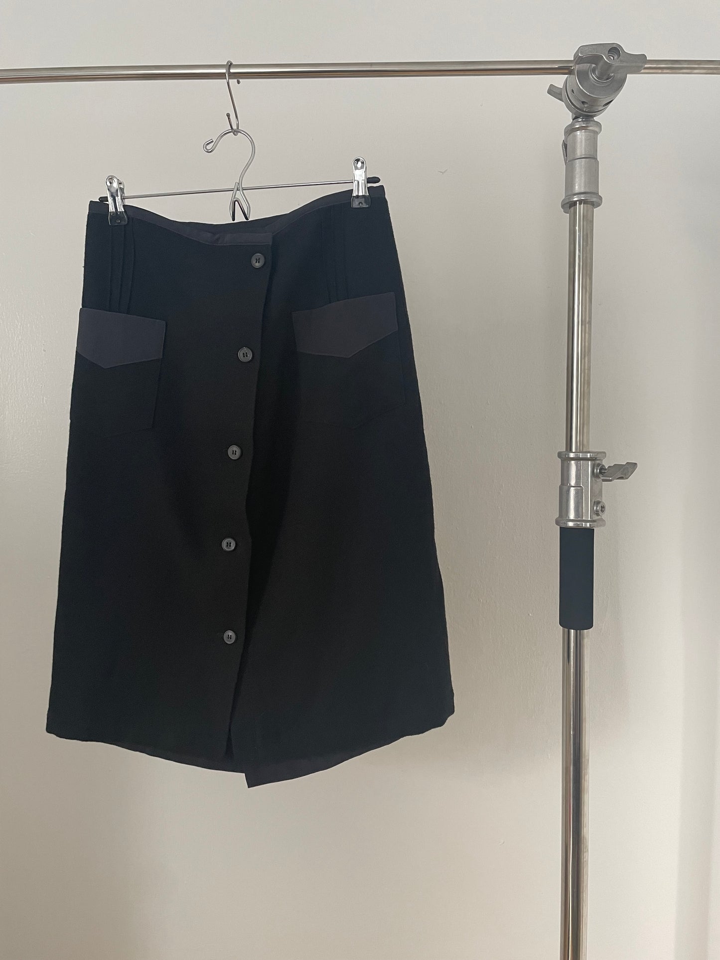 Dries Van Noten womens wool skirt with buttons
