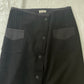 Dries Van Noten womens wool skirt with buttons