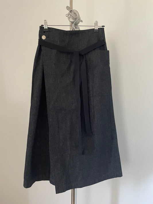 HAI Sporting Gear denim wrap skirt