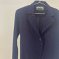 Issey Miyake Fete dark purple pleated blazer shirt