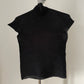 Issey Miyake Pleats T black waffle pleated mockneck