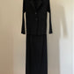 Issey Miyake White Label black pleated skirt suit