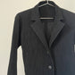 Issey Miyake White Label black pleated skirt suit