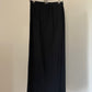 Issey Miyake White Label black pleated skirt suit