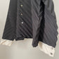 Issey Miyake diagonal pleated black and white shirt jacket