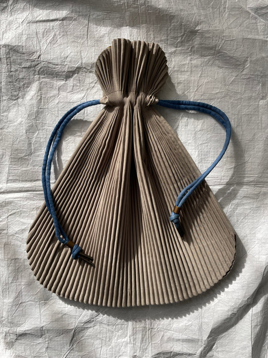 Issey Miyake dove gray pochette