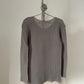 Issey Miyake gray long sleeve pleated top