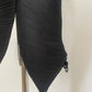 Pleats Please Issey Miyake black pants with drawstring detail