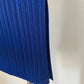 Pleats Please Issey Miyake blue maxi pleated skirt with slit