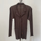 Pleats Please Issey Miyake brown suit