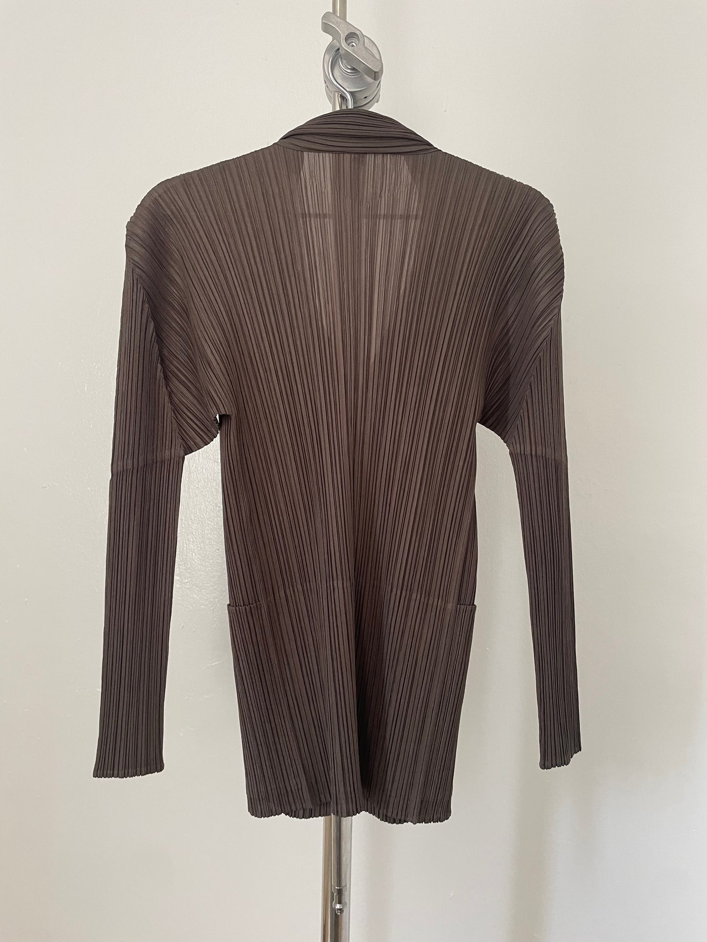 Pleats Please Issey Miyake brown suit