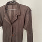 Pleats Please Issey Miyake brown suit