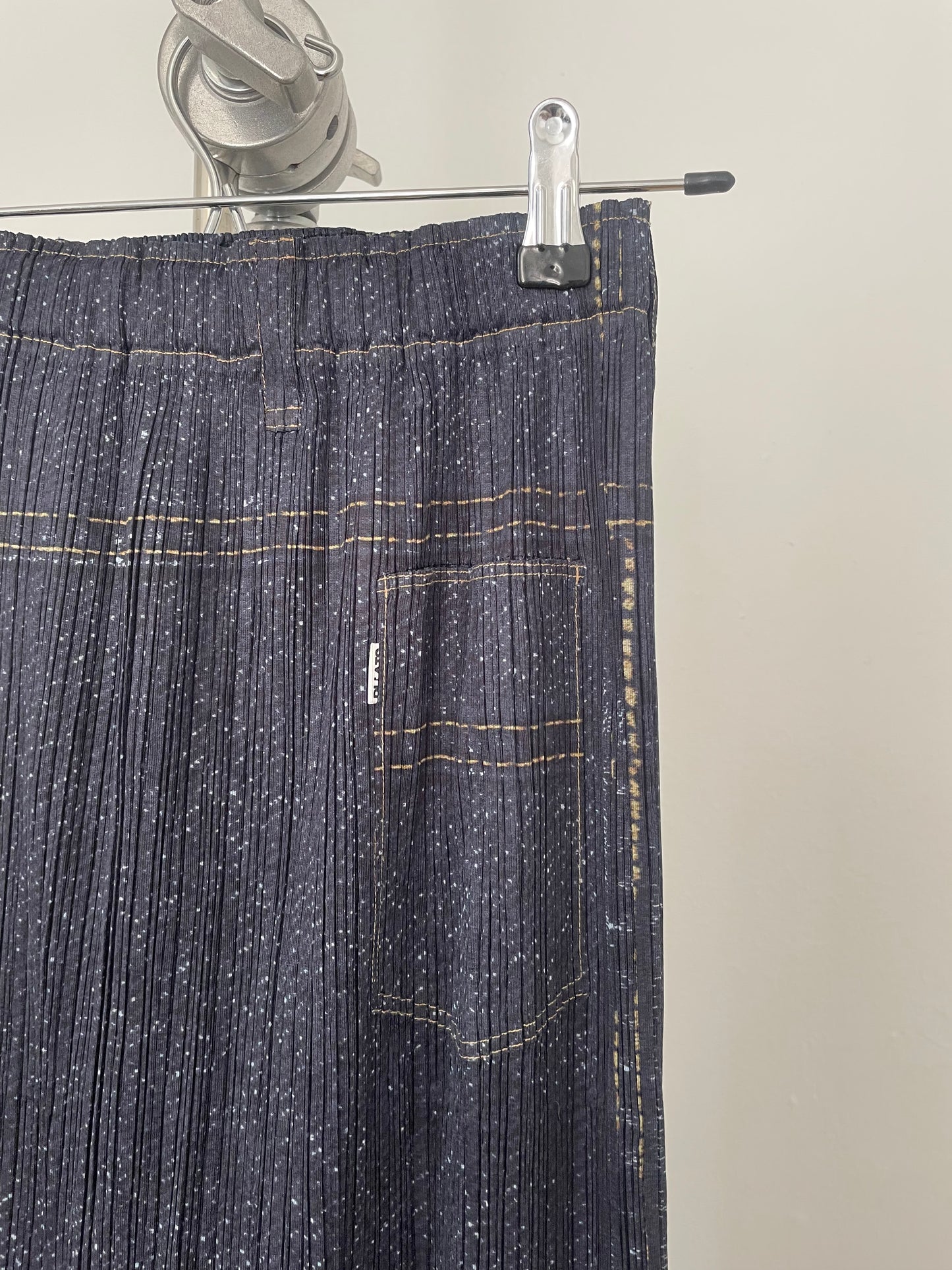 Pleats Please Issey Miyake "denim" skirt