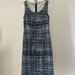 Prada blue trompe l’œil tweed sleeveless dress