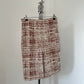 Prada brown trompe l’œil tweed skirt