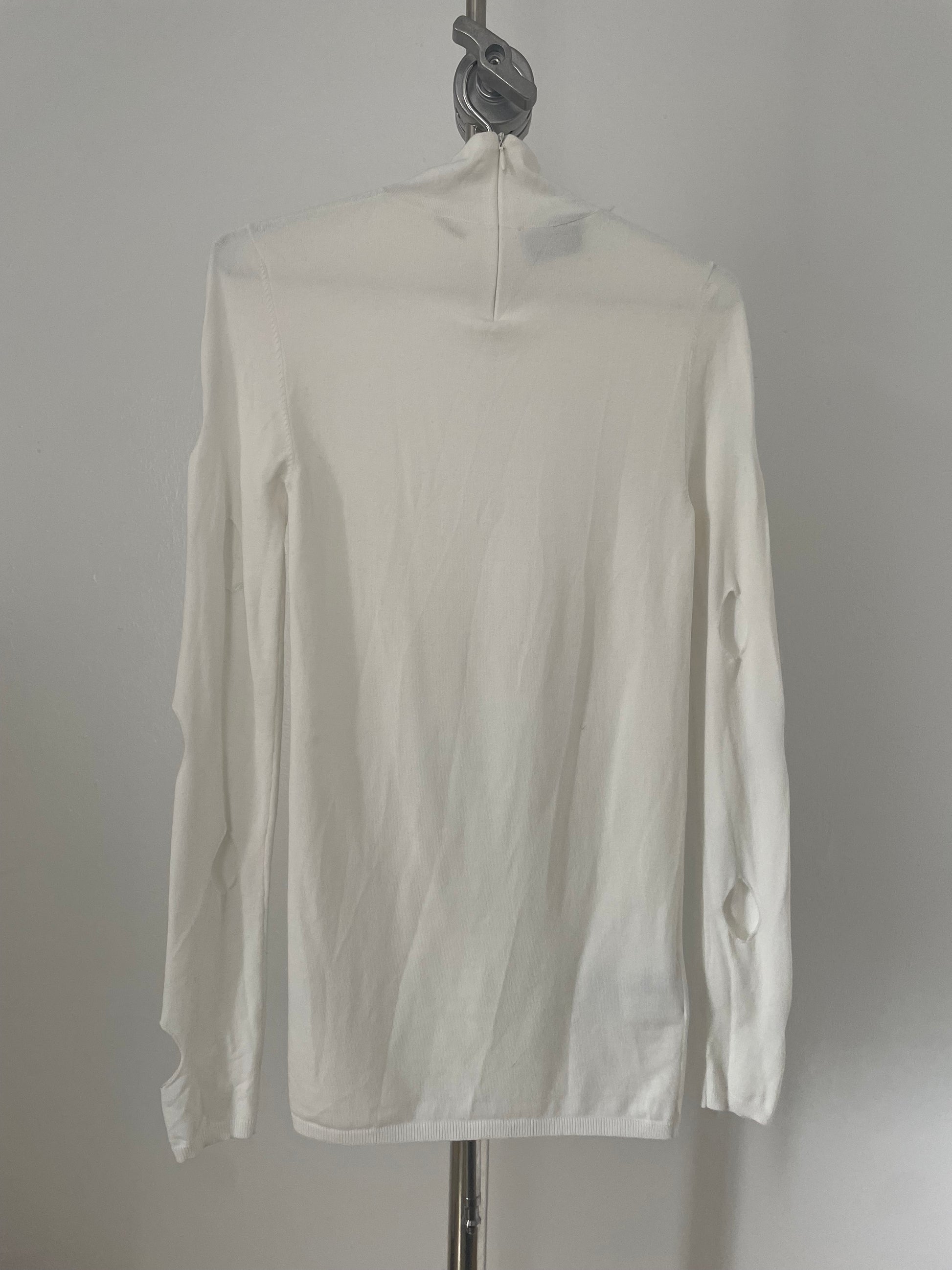 Prada spring/summer 2021 white cutout turtleneck