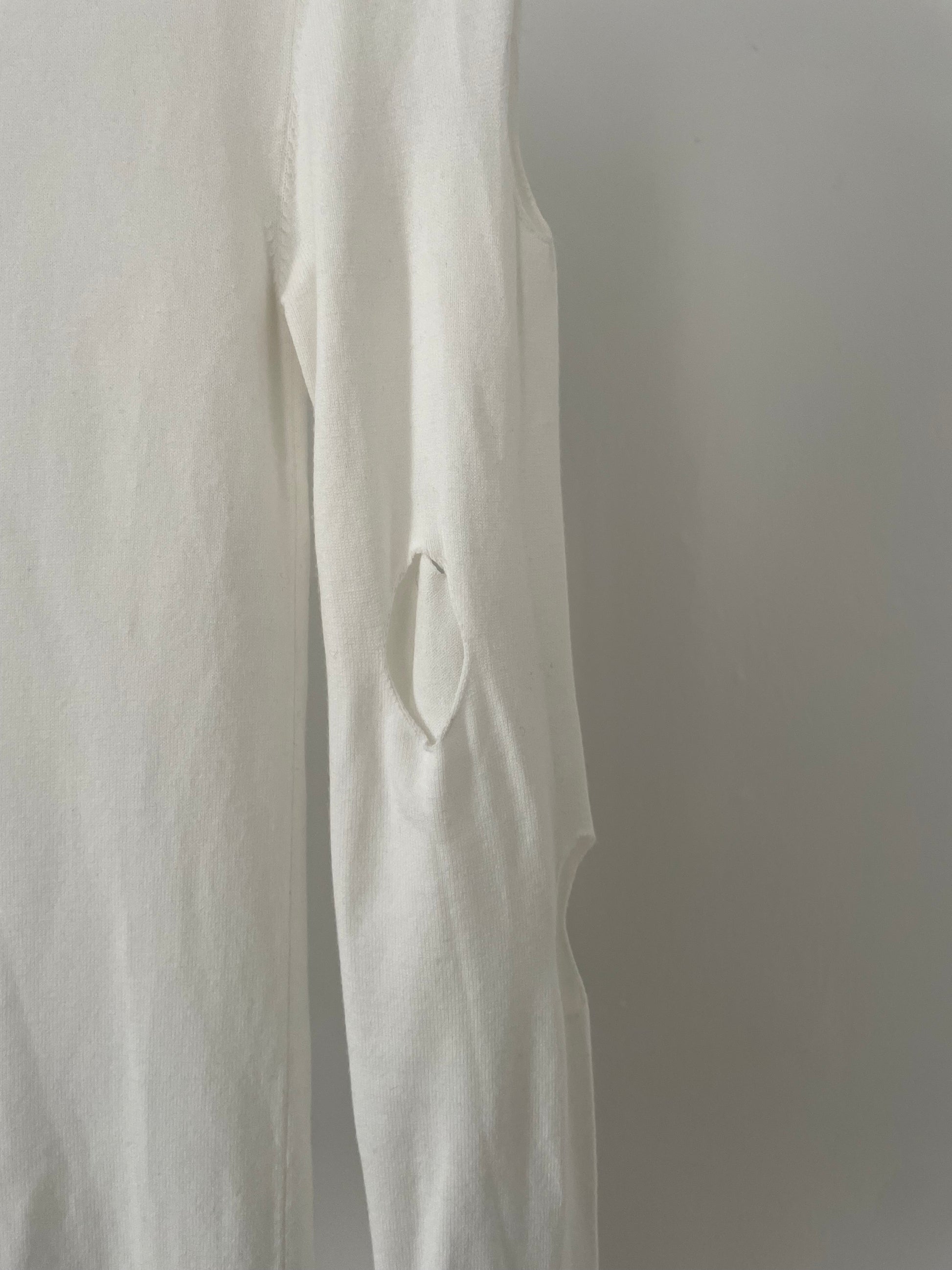 Prada spring/summer 2021 white cutout turtleneck