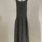 Vintage womens Dries Van Noten grey sleeveless knit dress