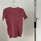 Y’s Pink Label red and white short sleeve knit