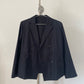 Y's Yohji Yamamoto black cotton double breasted blazer
