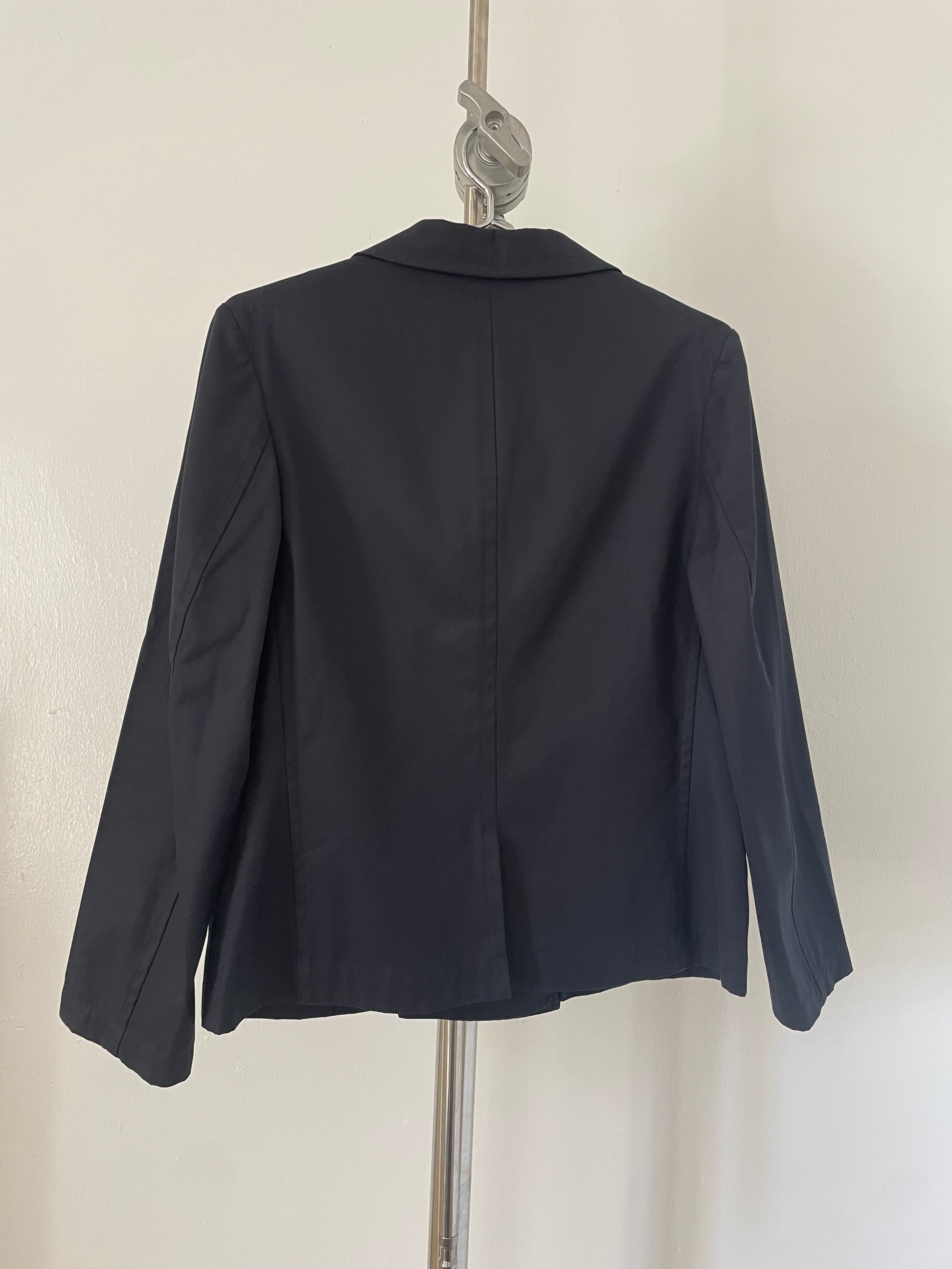 Y's Yohji Yamamoto black cotton double breasted blazer
