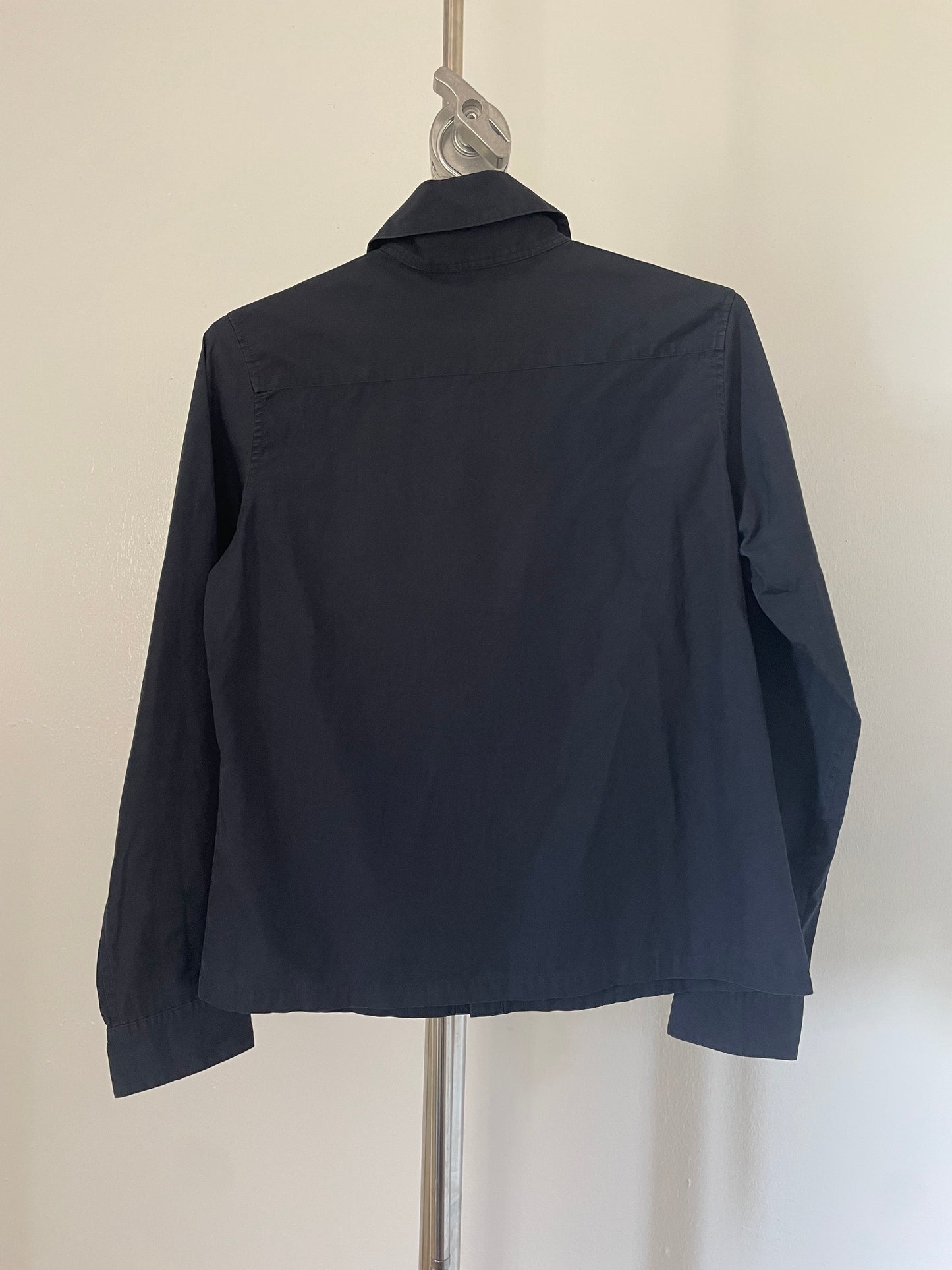 Y's Yohji Yamamoto black cotton long sleeve shirt