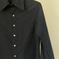 Y's Yohji Yamamoto black cotton long sleeve shirt