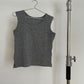 Yohji Yamamoto gray sleeveless sweater