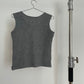 Yohji Yamamoto gray sleeveless sweater