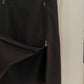 Detail view of vintage womens Prada Sport black skirt with zippers