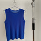 Pleats Please Issey Miyake Mist blue pleated tank top