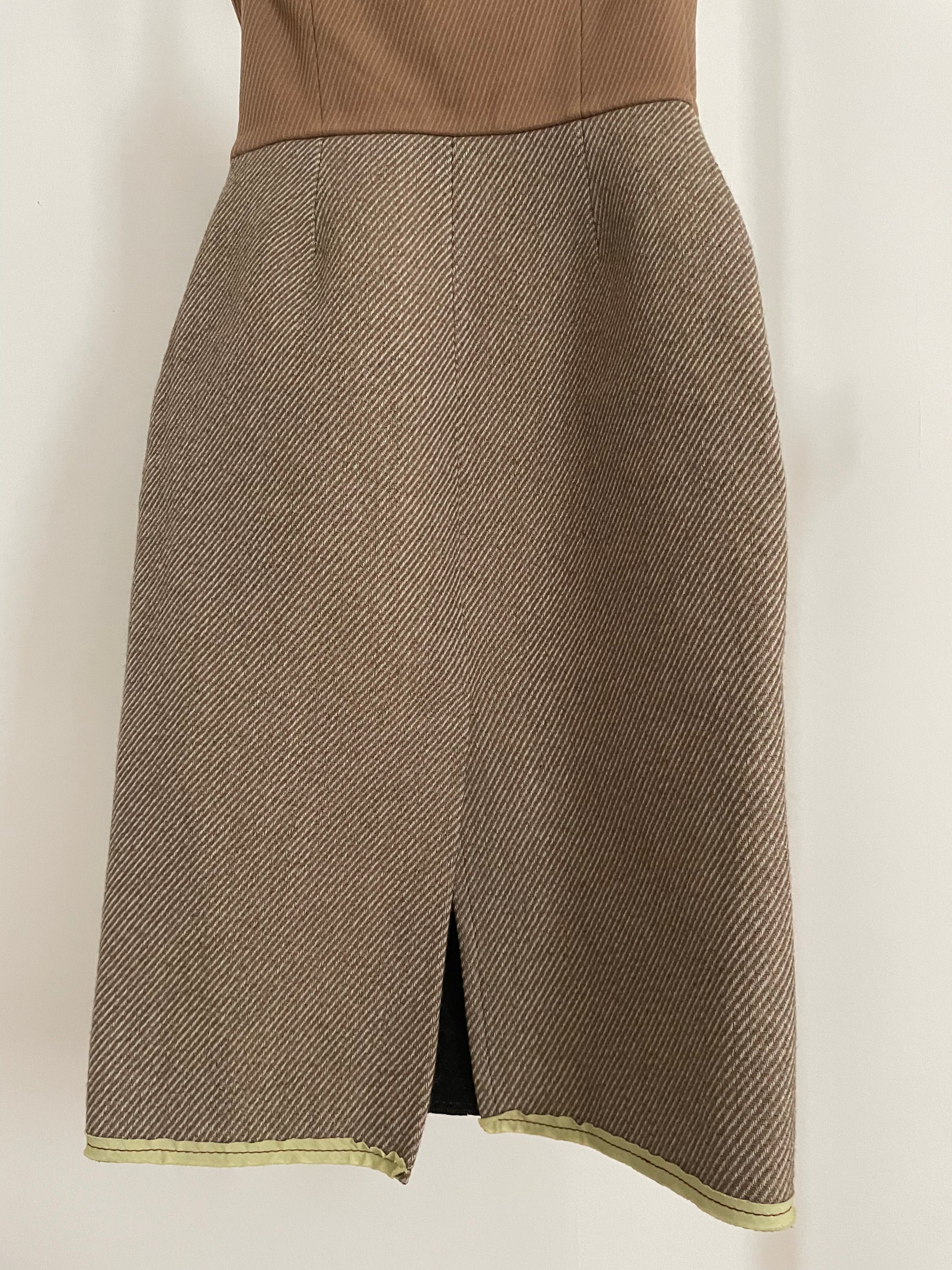 Vintage womens Miu Miu fall/winter 2000 wool halter neck dress