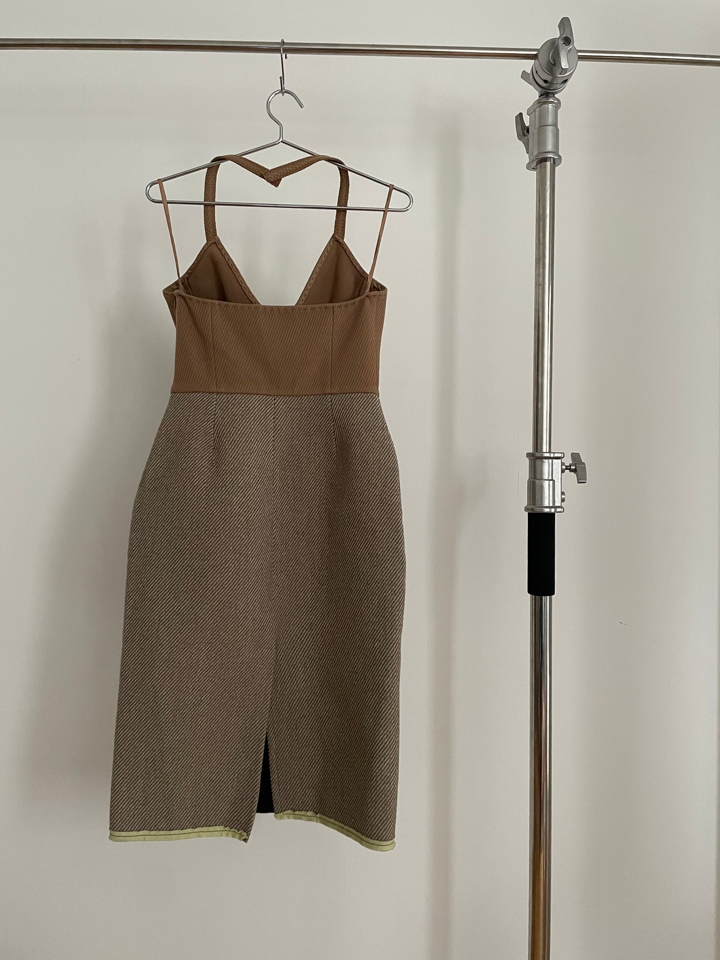 Vintage womens Miu Miu fall/winter 2000 wool halter neck dress