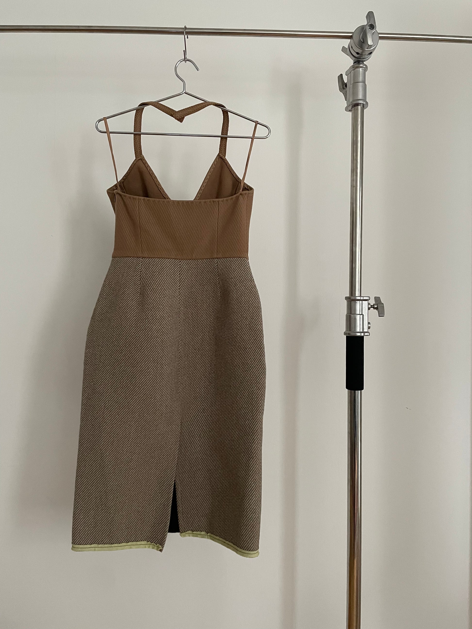 Vintage womens Miu Miu fall/winter 2000 wool halter neck dress