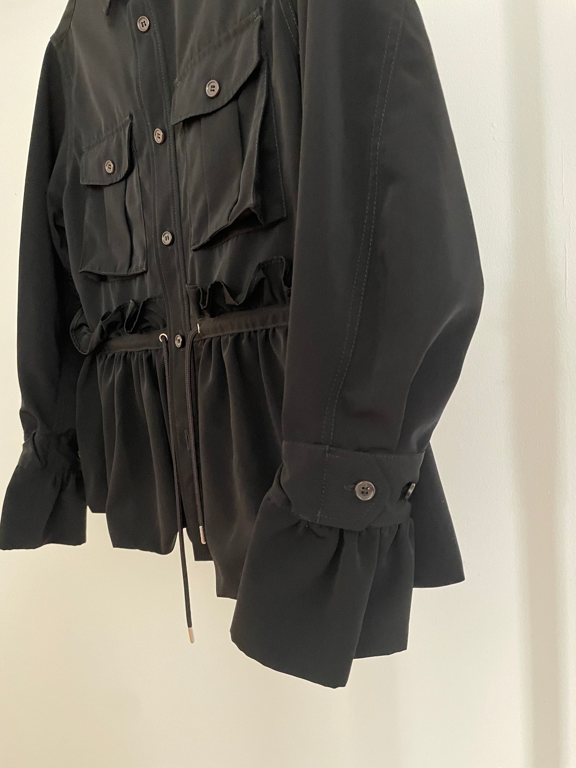 Vintage womens Noir Kei Ninomiya black shirt jacket
