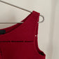 Vintage womens Prada fall/winter 1998 red top and skirt set