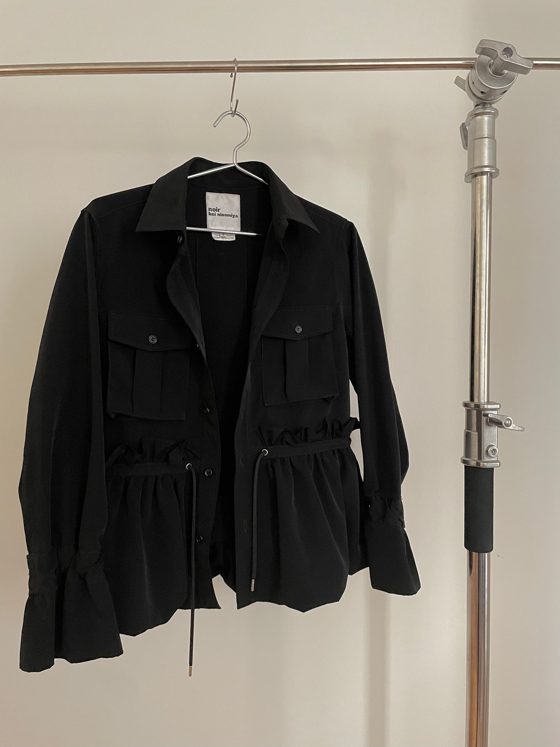 Vintage womens Noir Kei Ninomiya black shirt jacket