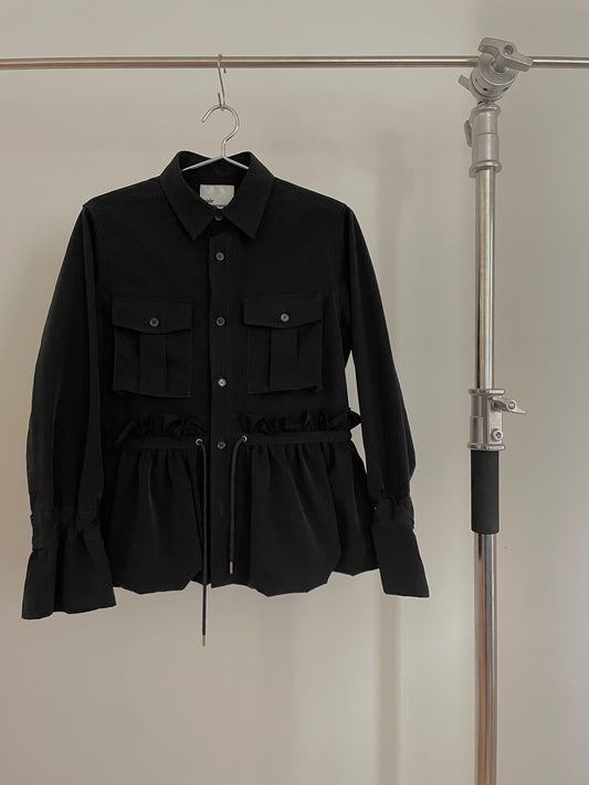 Vintage womens Noir Kei Ninomiya black shirt jacket