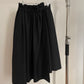 Vintage womens Noir Kei Ninomiya voluminous multi-paneled black asymmetrical pleated skirt 