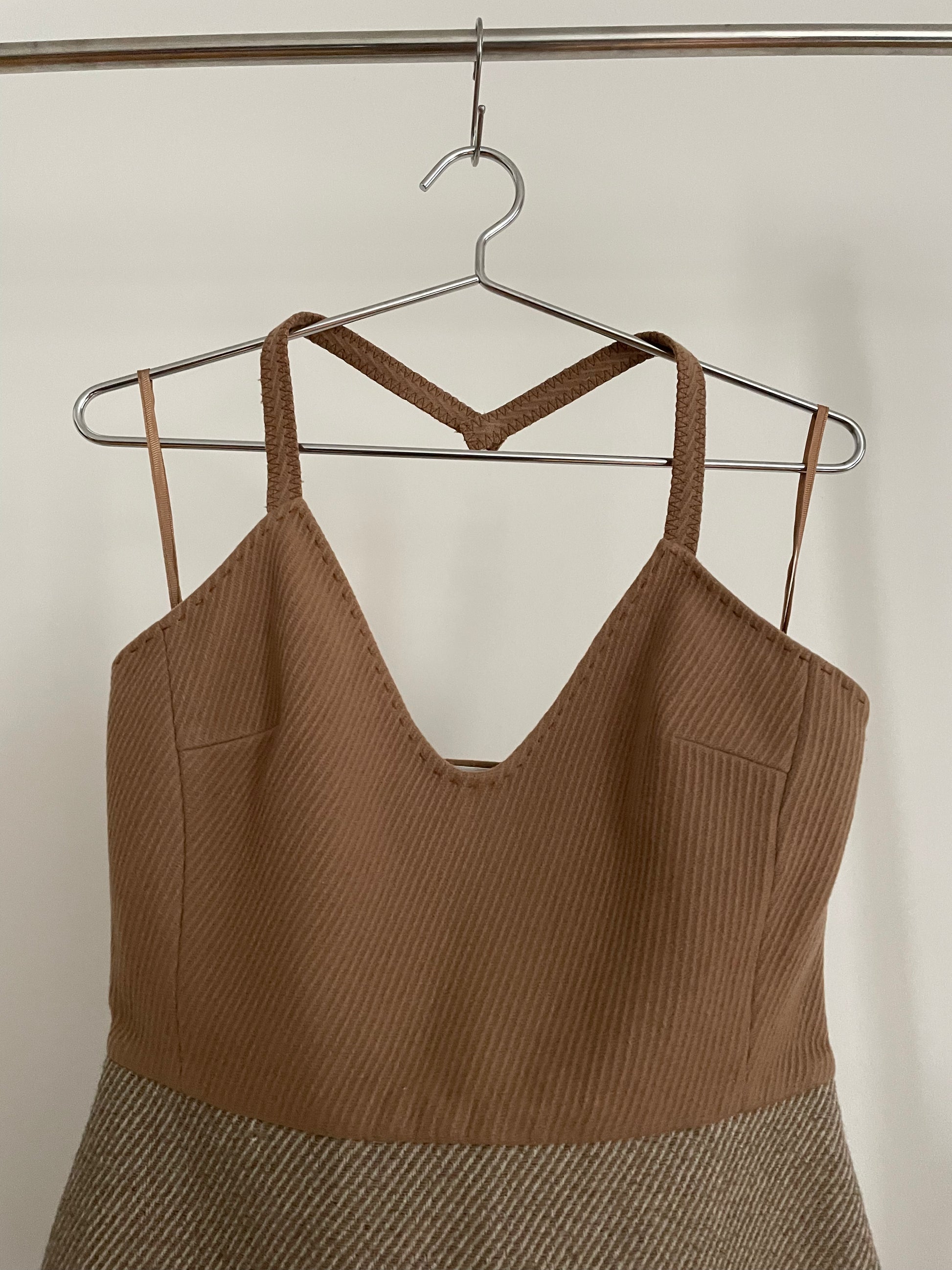 Vintage womens Miu Miu fall/winter 2000 wool halter neck dress