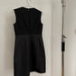 Back view of womens vintage black Prada dress
